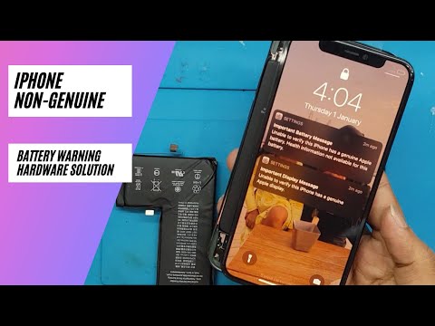 Non-Genuine battery warning IPHONE 11PRO || 11PRO MAX / Important battery message 100% fix